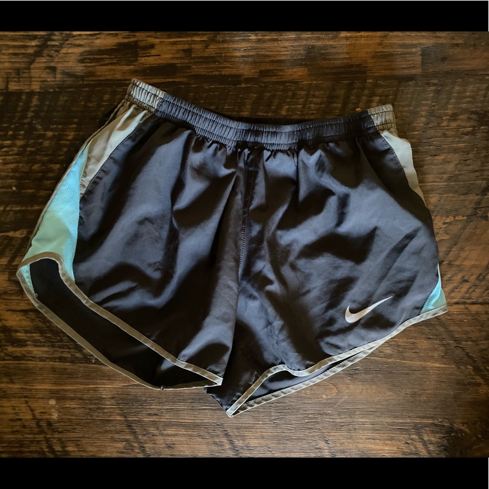 Nike Dri-Fit Shorts XS Black w/ grey trim and blue detail